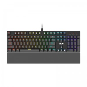 Teclado Mecânico AOC GK500 Gaming Wired PT Outemu Red